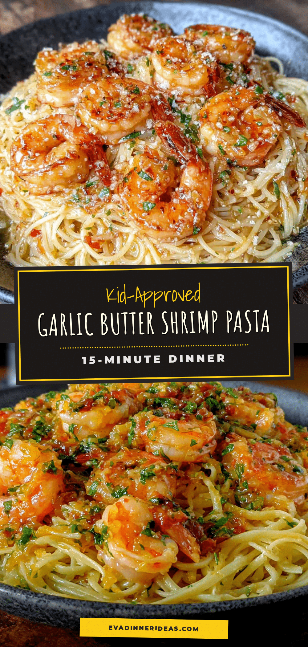 15-minute garlic butter shrimp pasta recipe