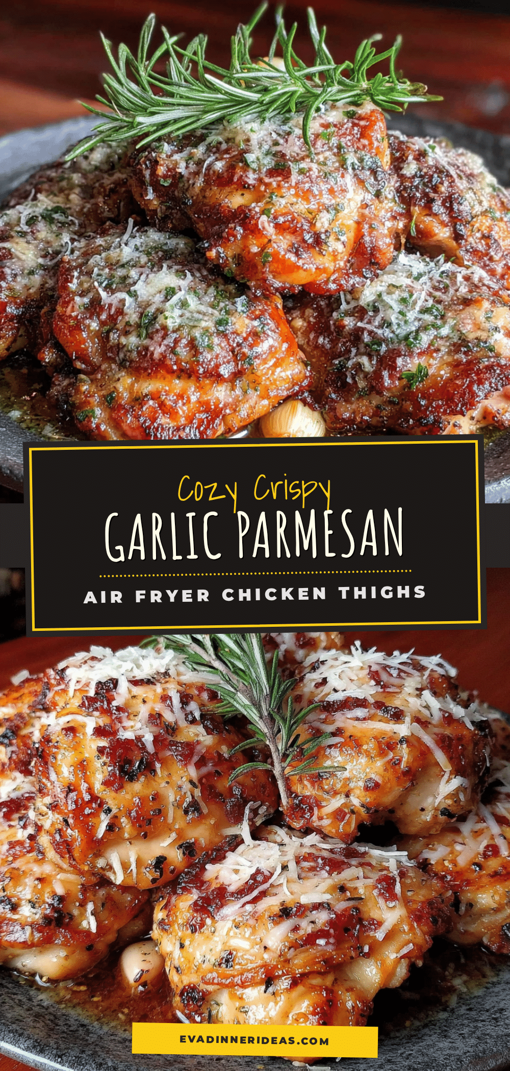 air fryer garlic parmesan chicken thighs recipe