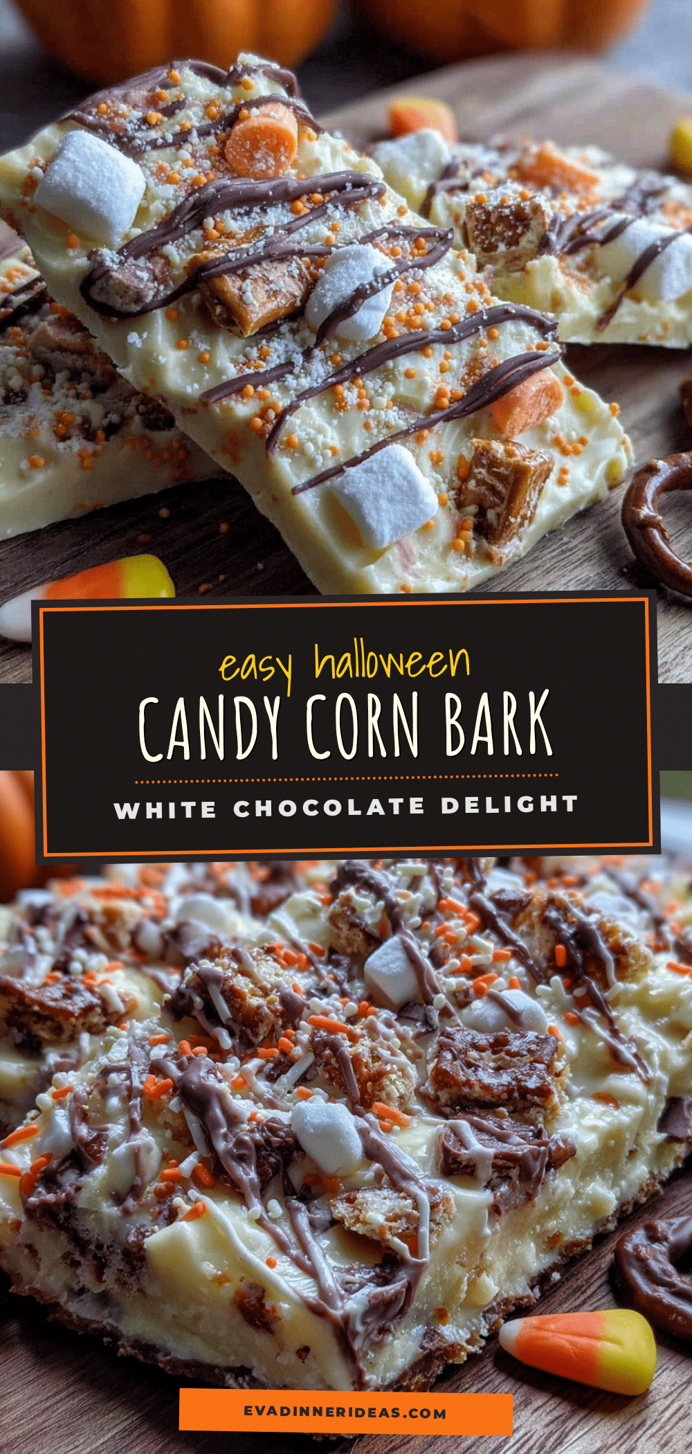 candy corn white chocolate bark recipe