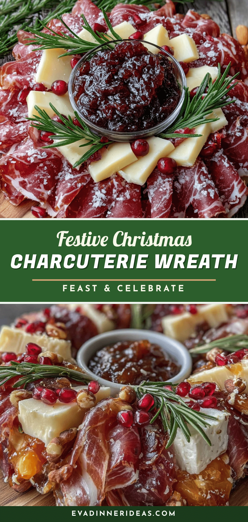 Christmas charcuterie wreath board recipe