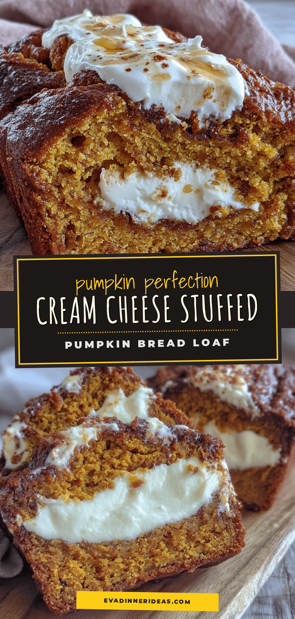 cream cheese stuffed pumpkin bread recipe