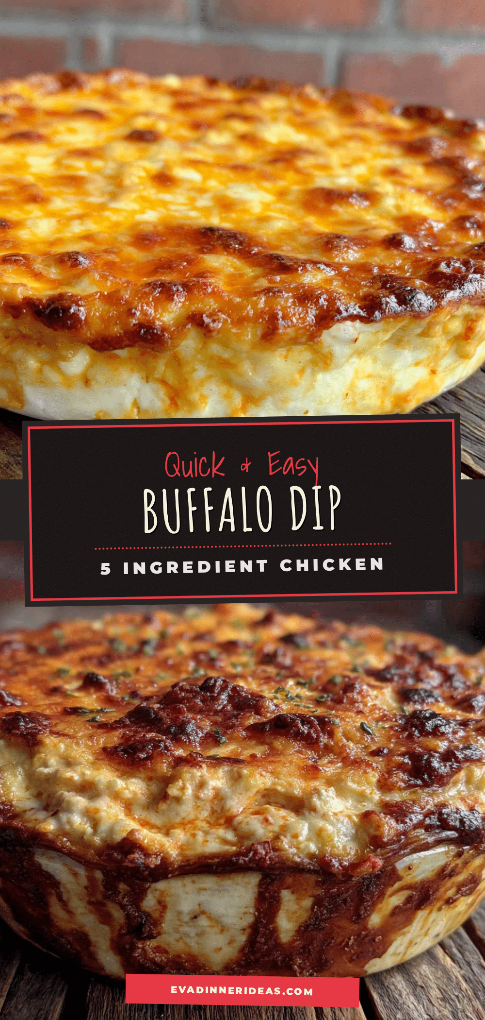 easy 5-ingredient buffalo chicken dip recipe