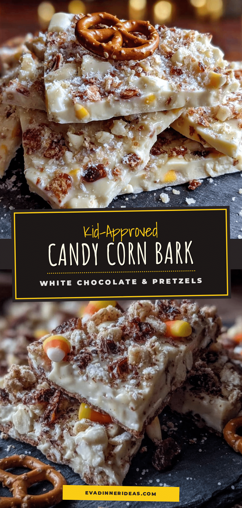 easy candy corn bark recipe