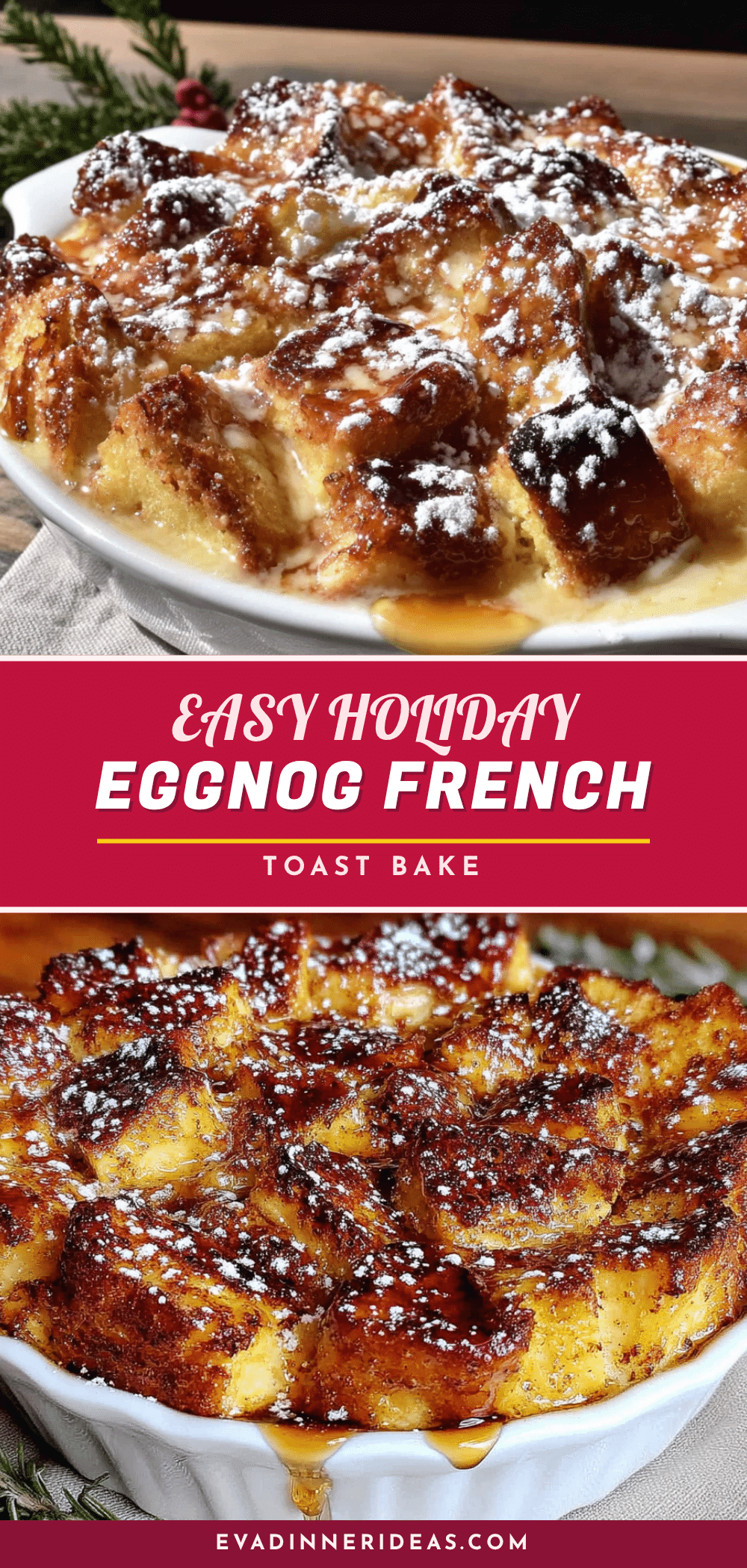 eggnog french toast bake recipe
