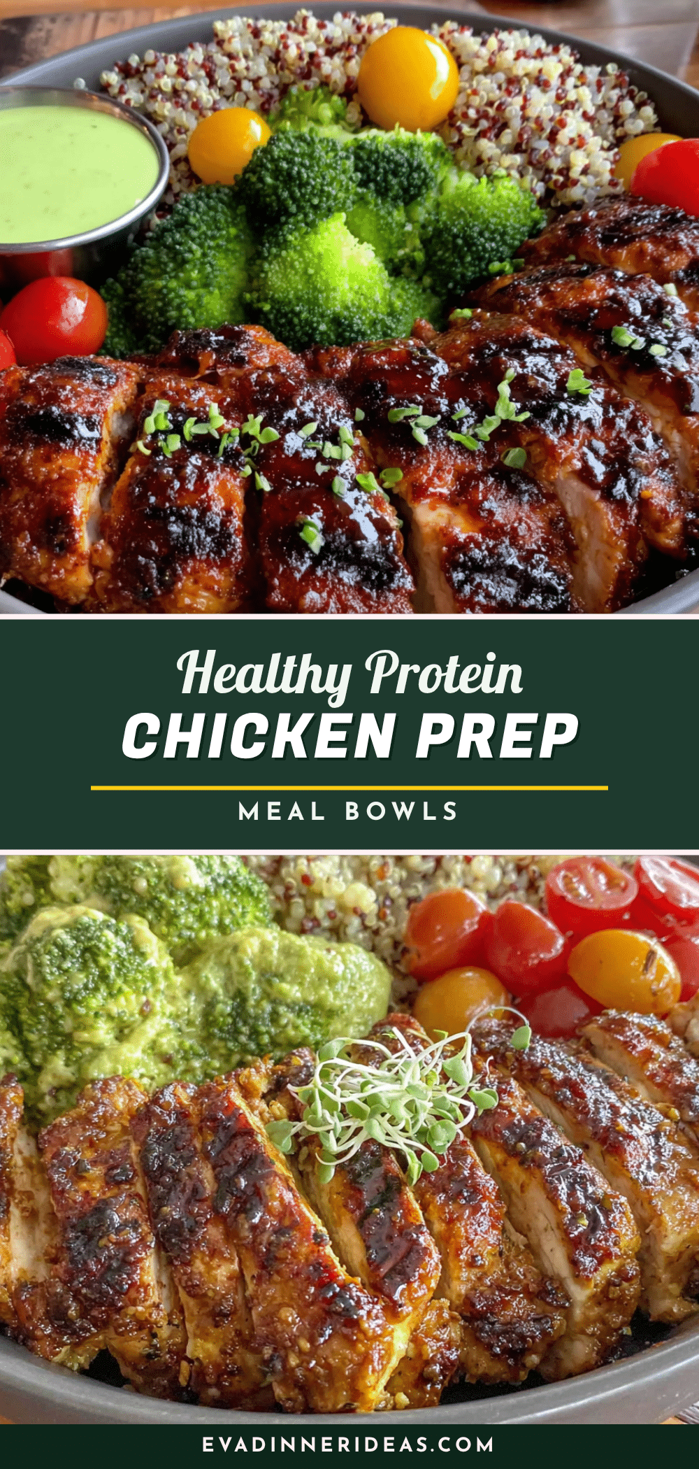 healthy high-protein chicken meal prep bowls recipe