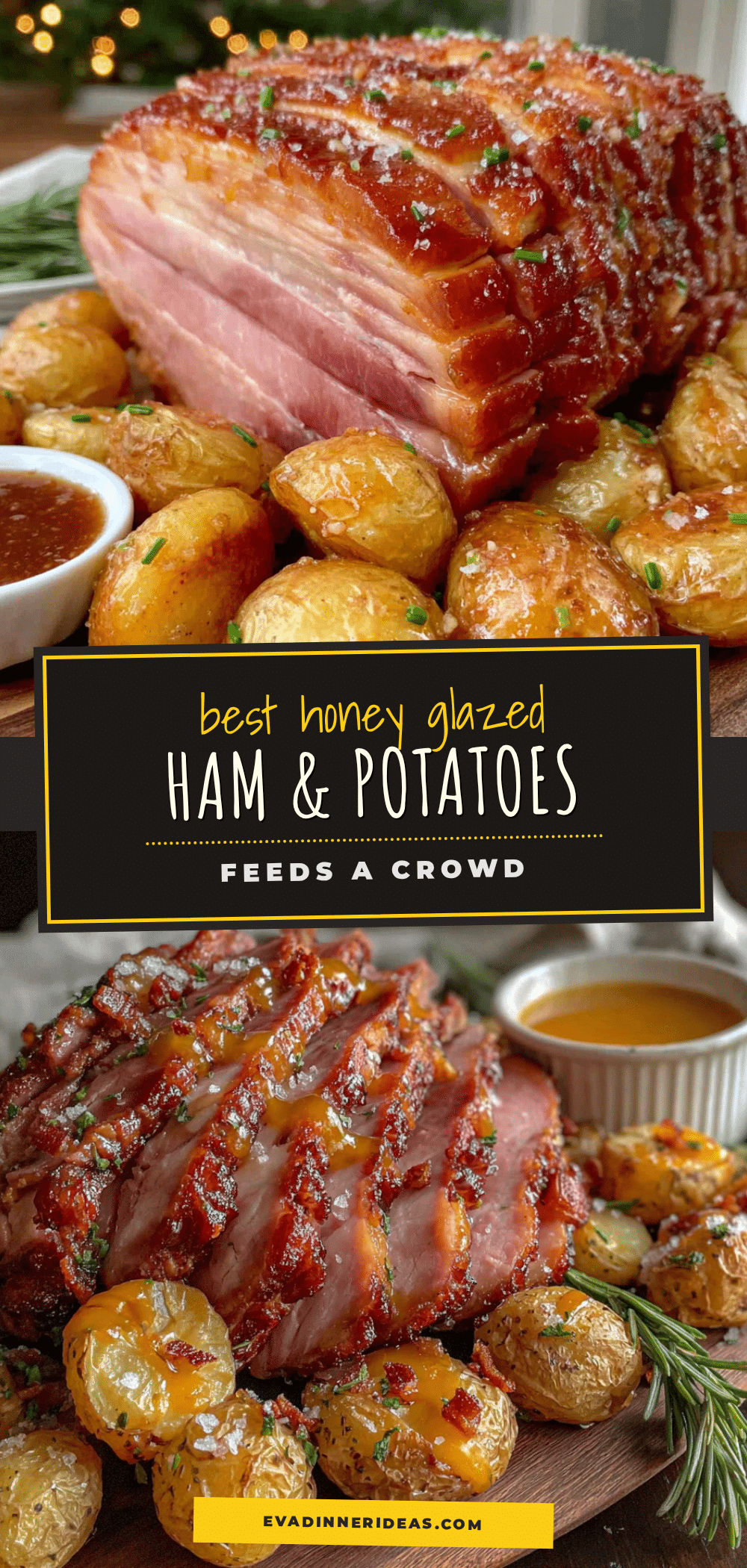 honey glazed ham with rosemary potatoes recipe