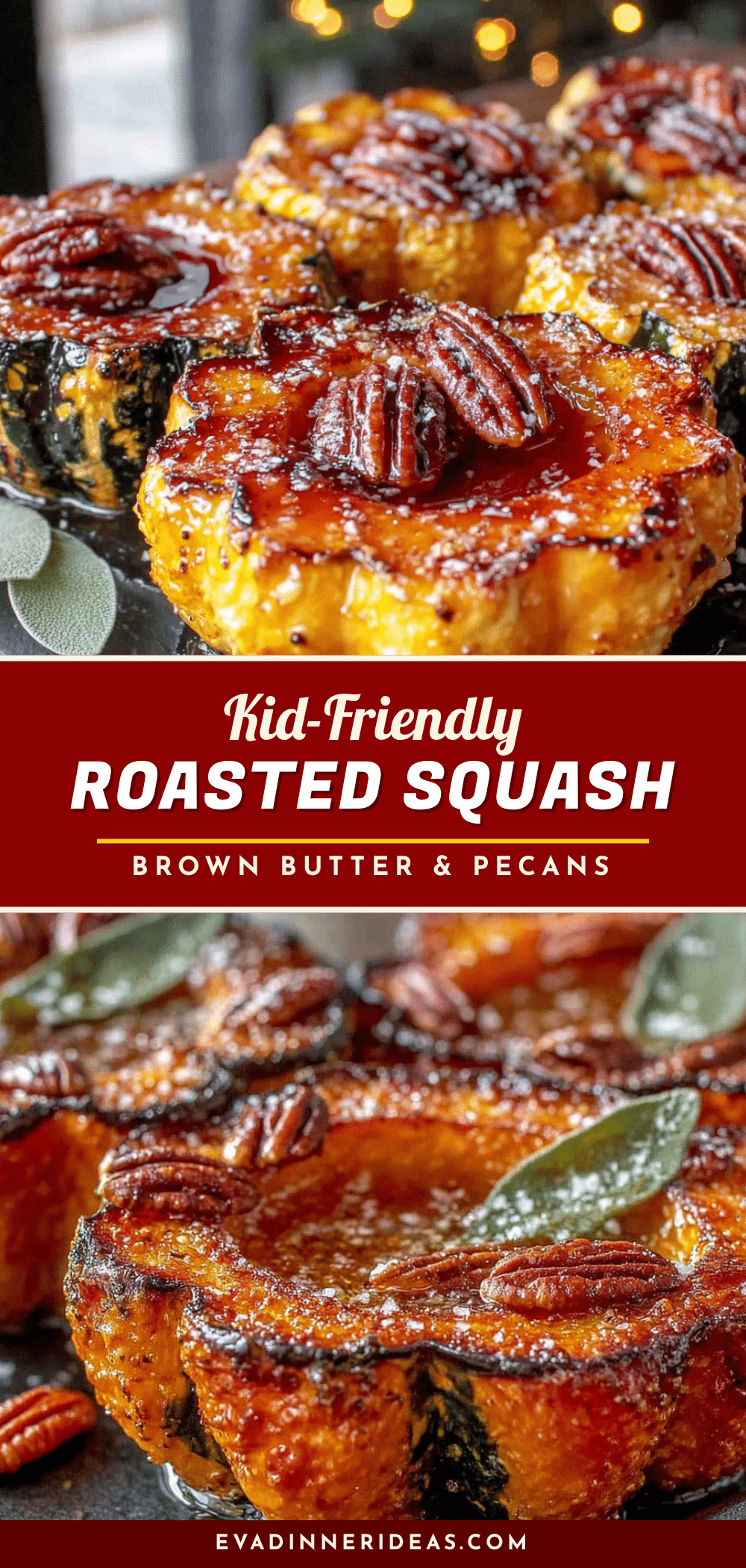 kid-friendly roasted acorn squash with brown butter recipe