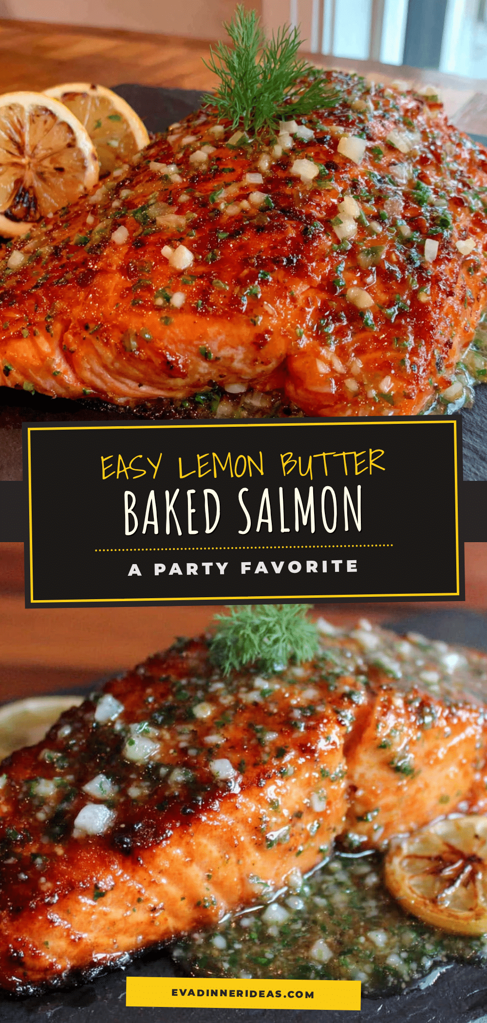 lemon butter baked salmon recipe