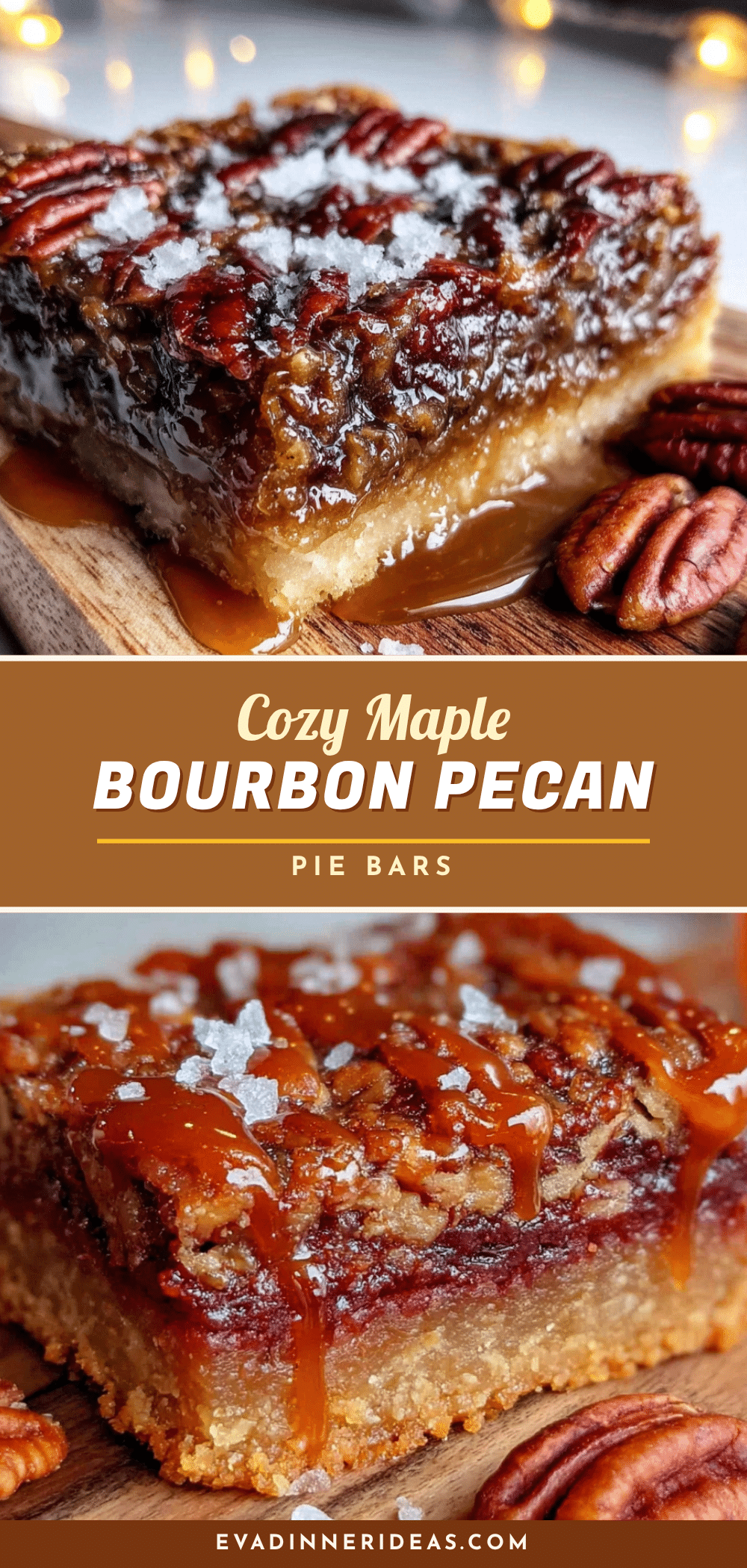 maple bourbon pecan pie bars recipe