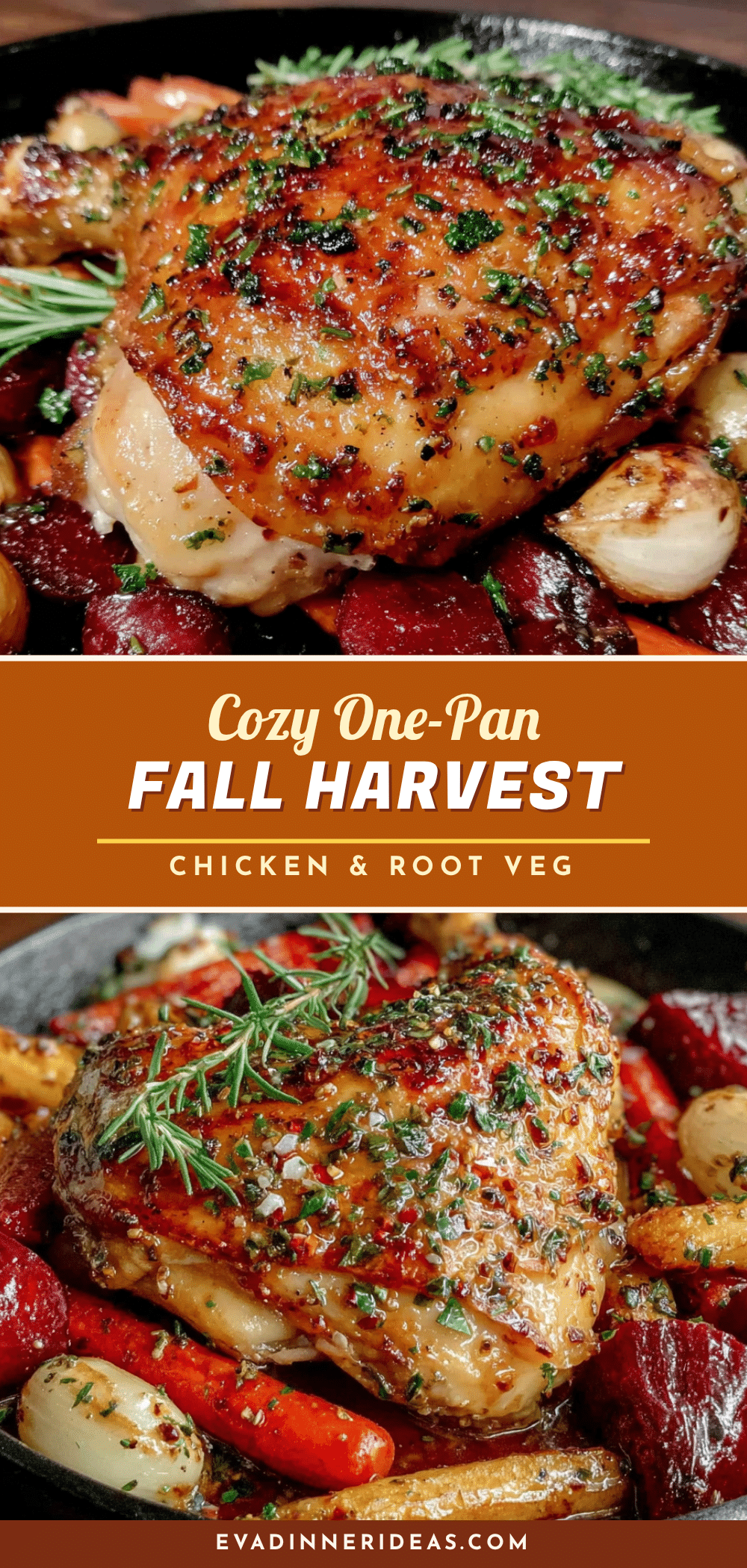 one-pan fall harvest chicken and root vegetables recipe