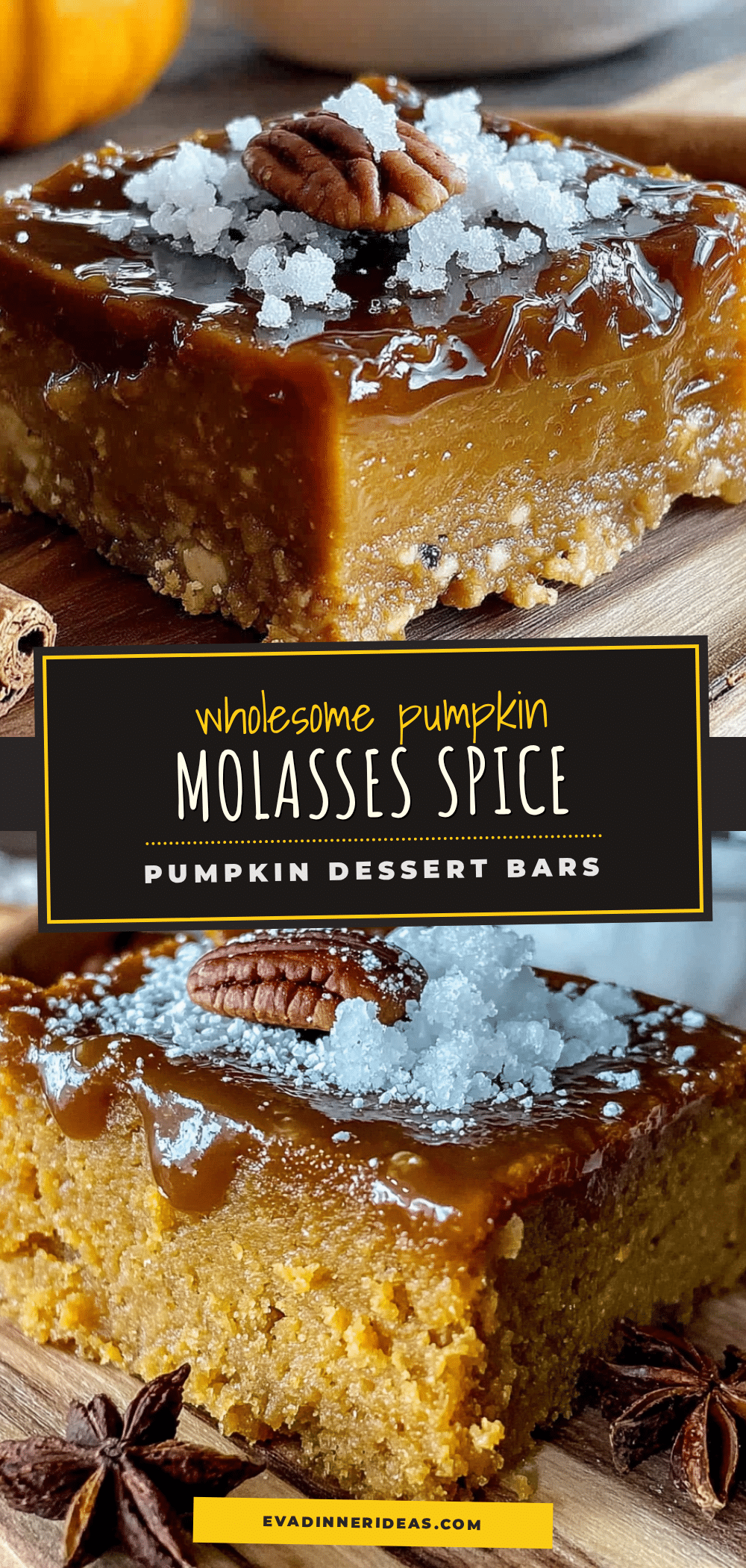 pumpkin molasses spice bars recipe