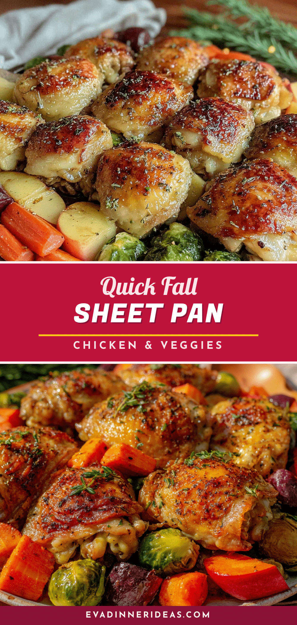 quick fall sheet pan chicken and vegetables recipe