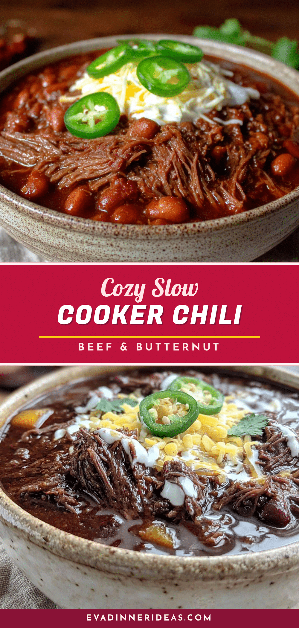 slow cooker beef butternut squash chili recipe