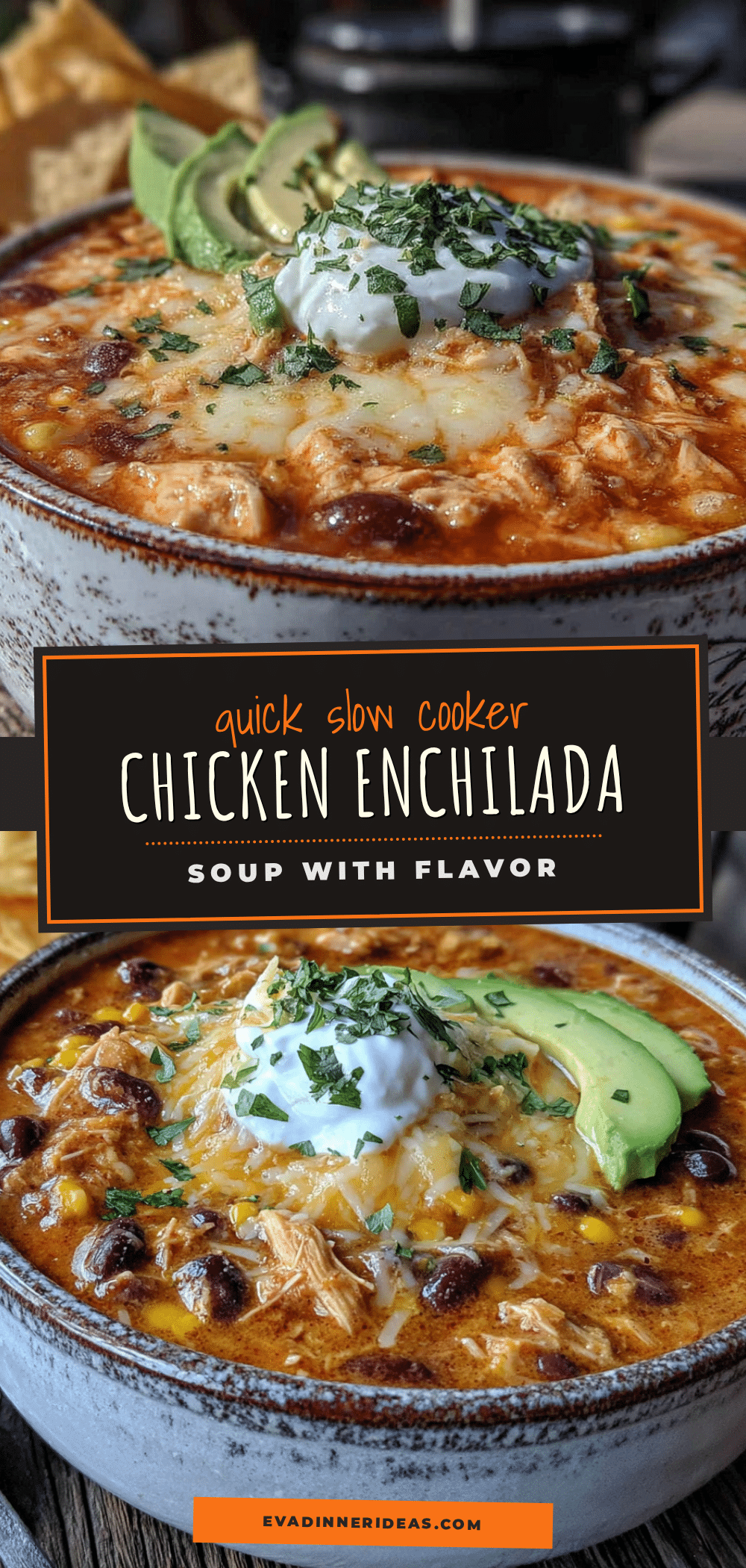 slow cooker chicken enchilada soup recipe
