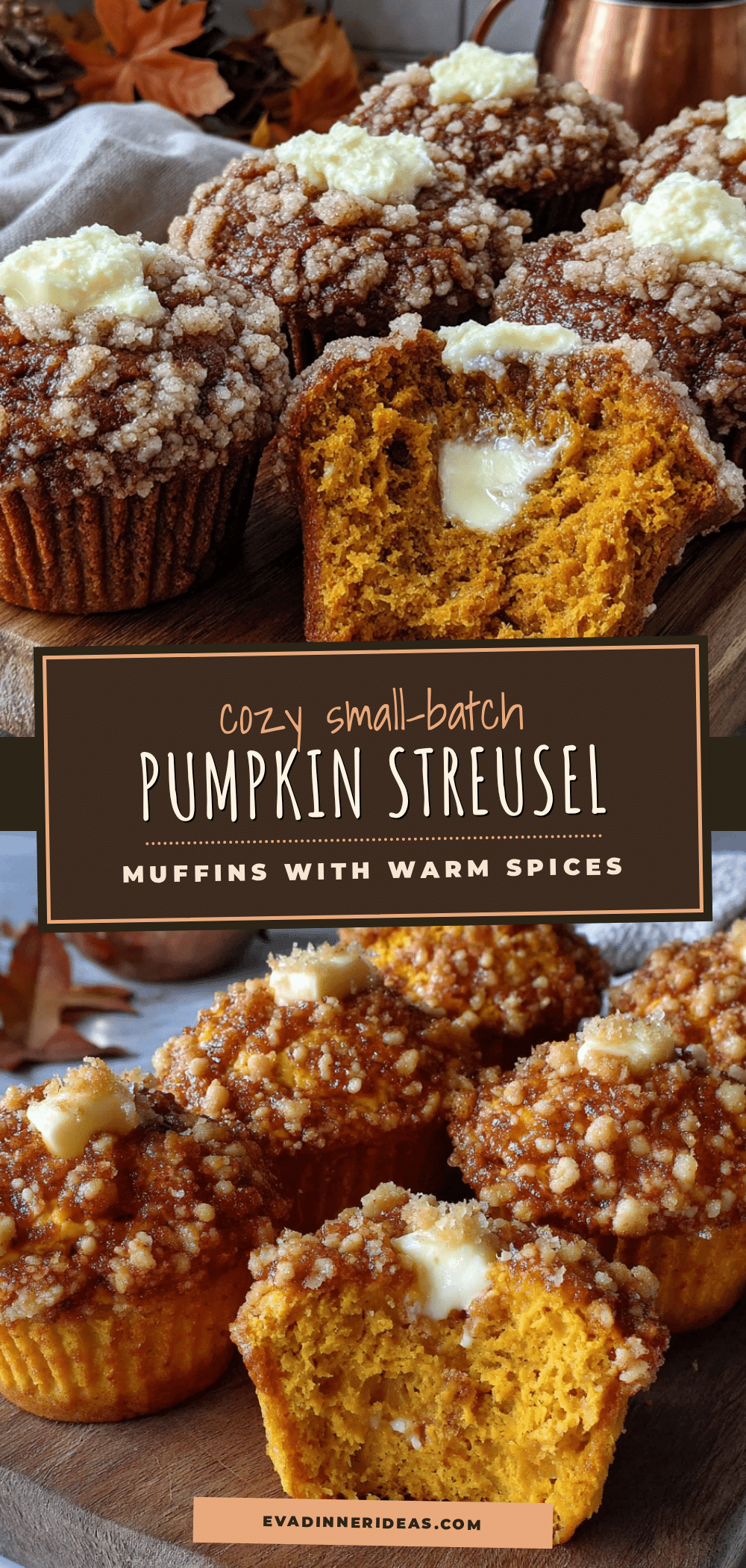small-batch pumpkin streusel muffins recipe