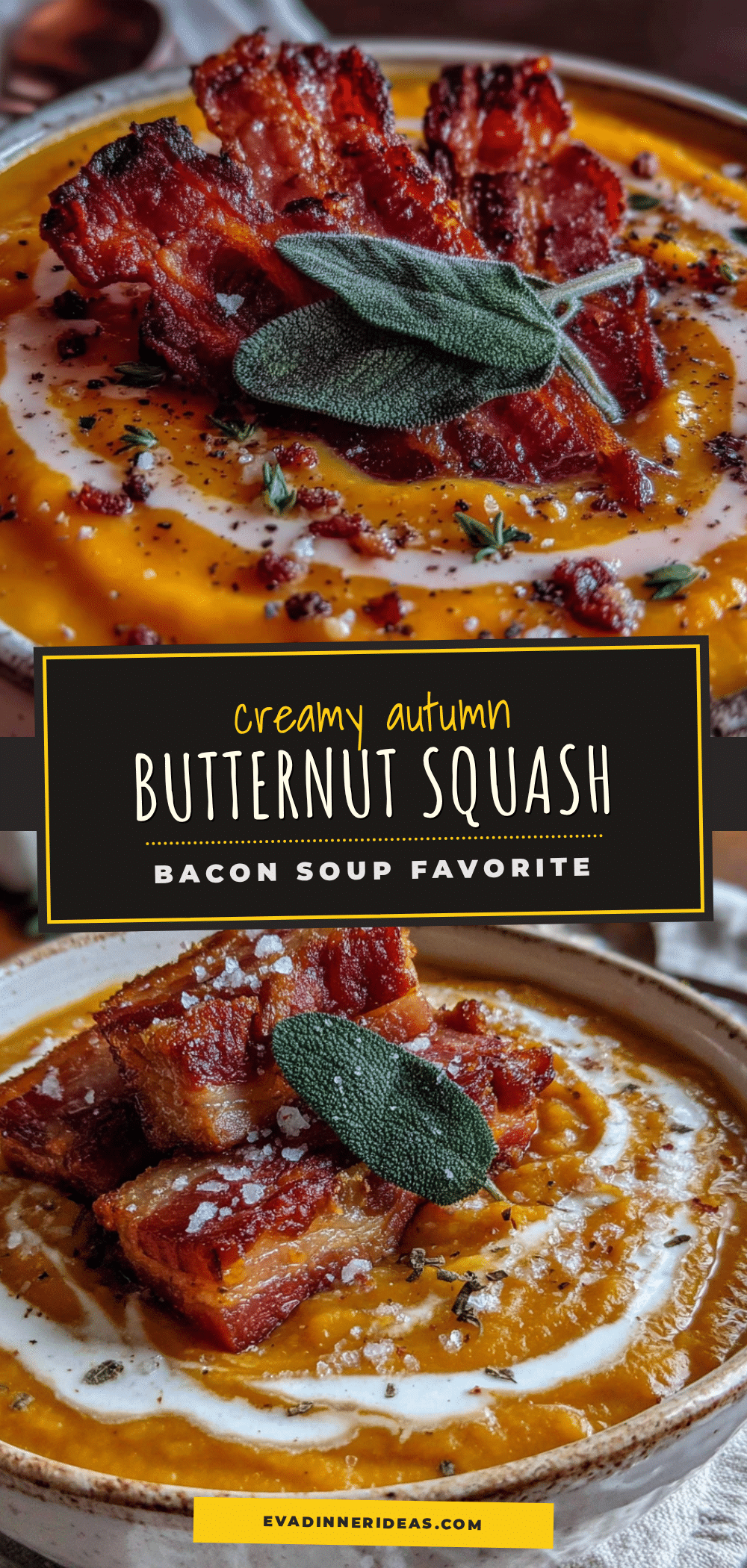 butternut squash bacon soup recipe