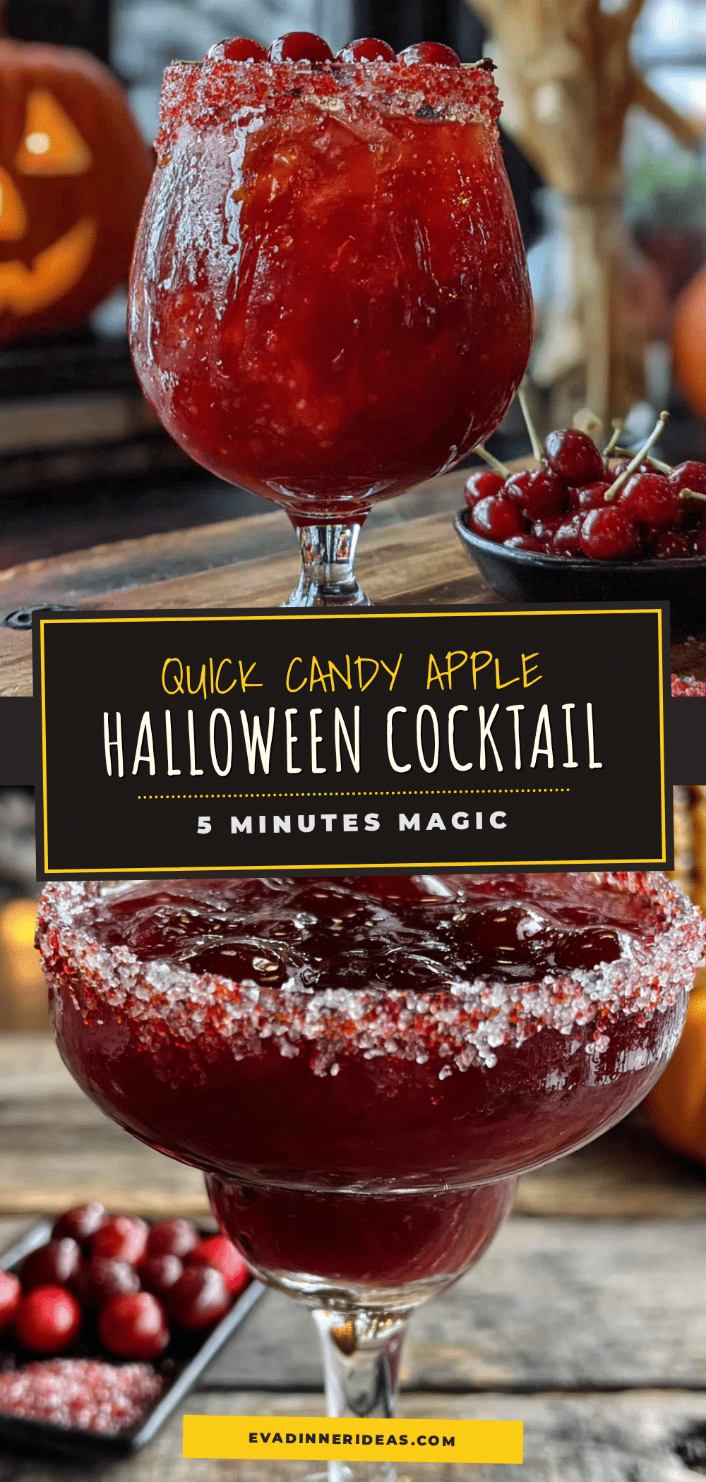 candy apple halloween cocktail recipe