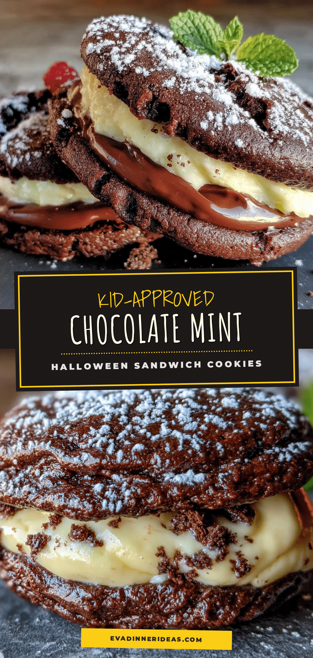 chocolate mint halloween cookies recipe