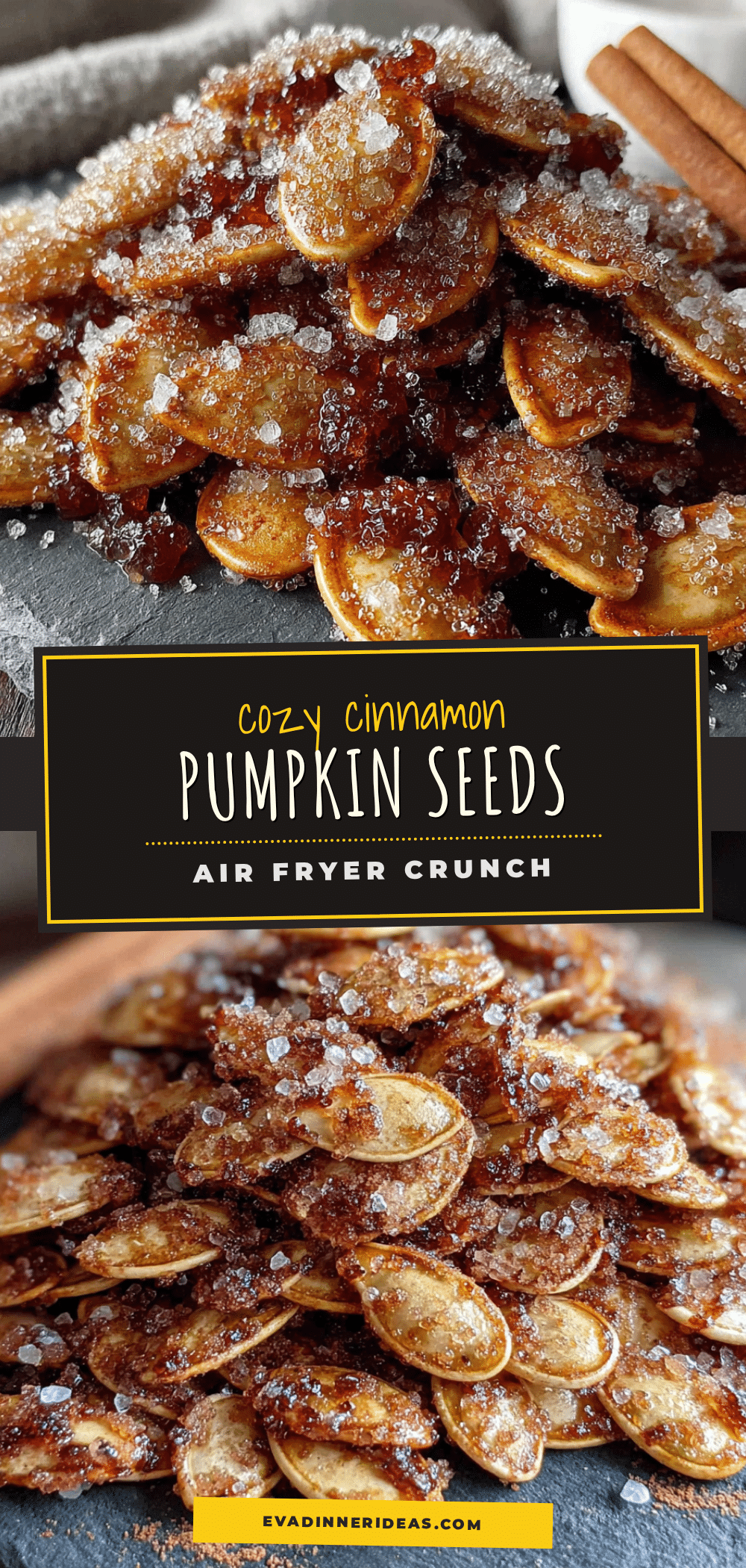 cinnamon sugar air fryer pumpkin seeds recipe