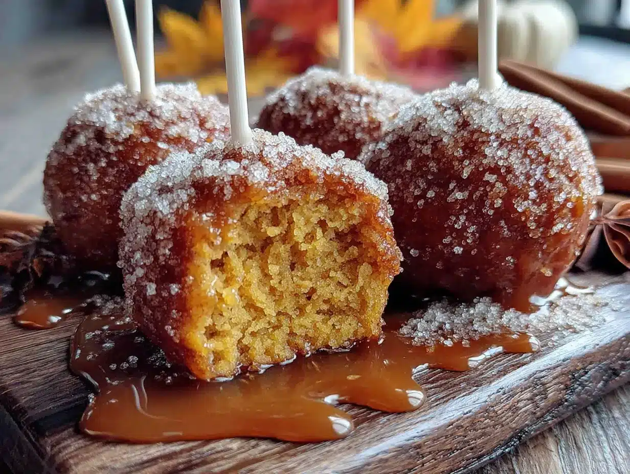 cinnamon sugar pumpkin cake pops preparation steps