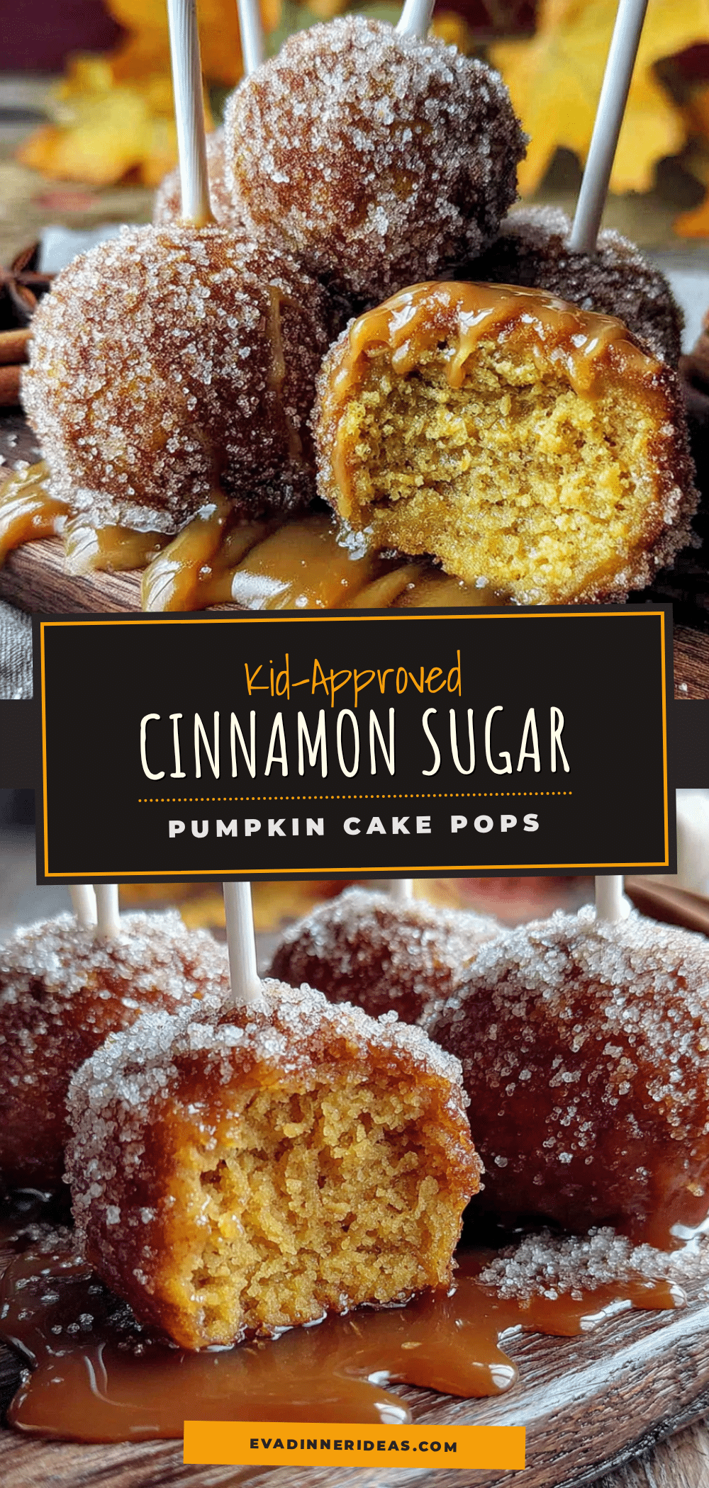 cinnamon sugar pumpkin cake pops recipe