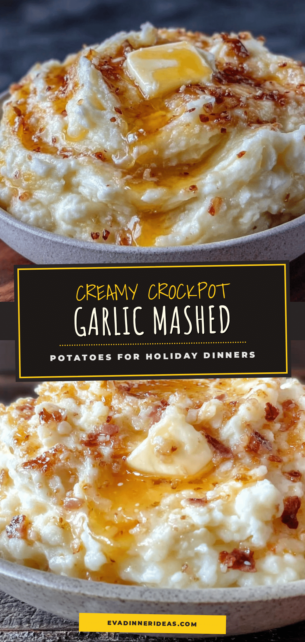 creamy crockpot garlic mashed potatoes recipe