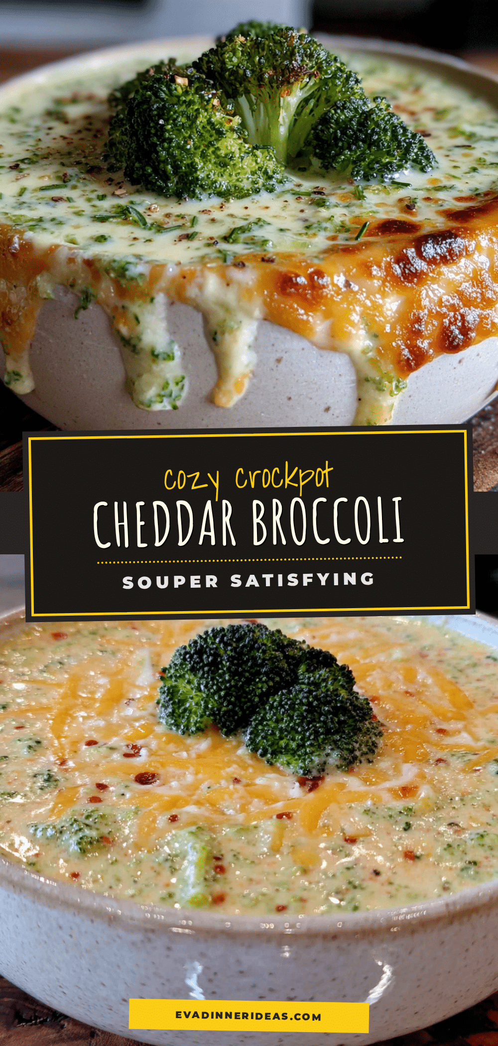 crockpot cheddar broccoli soup recipe