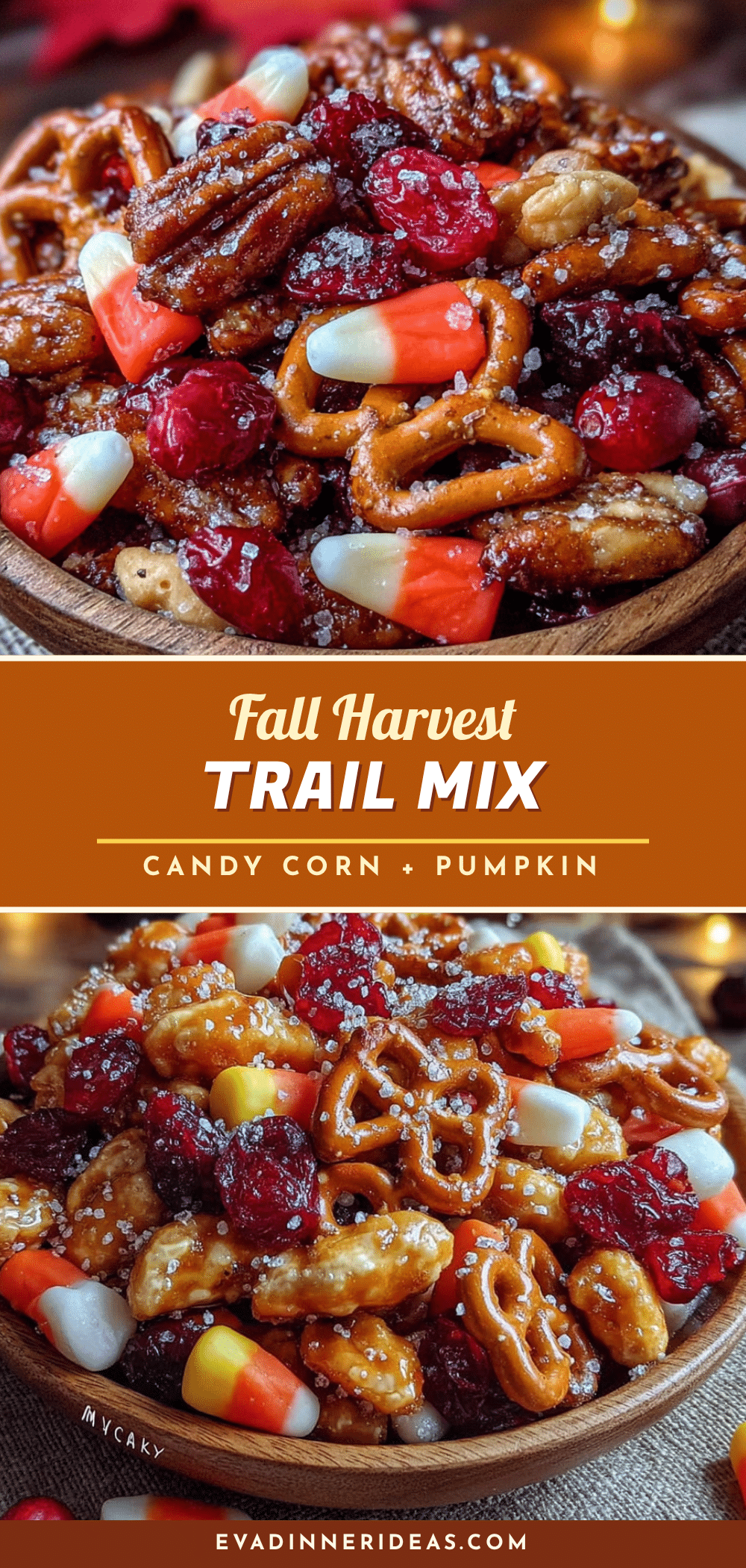 fall candy corn pumpkin seed trail mix recipe