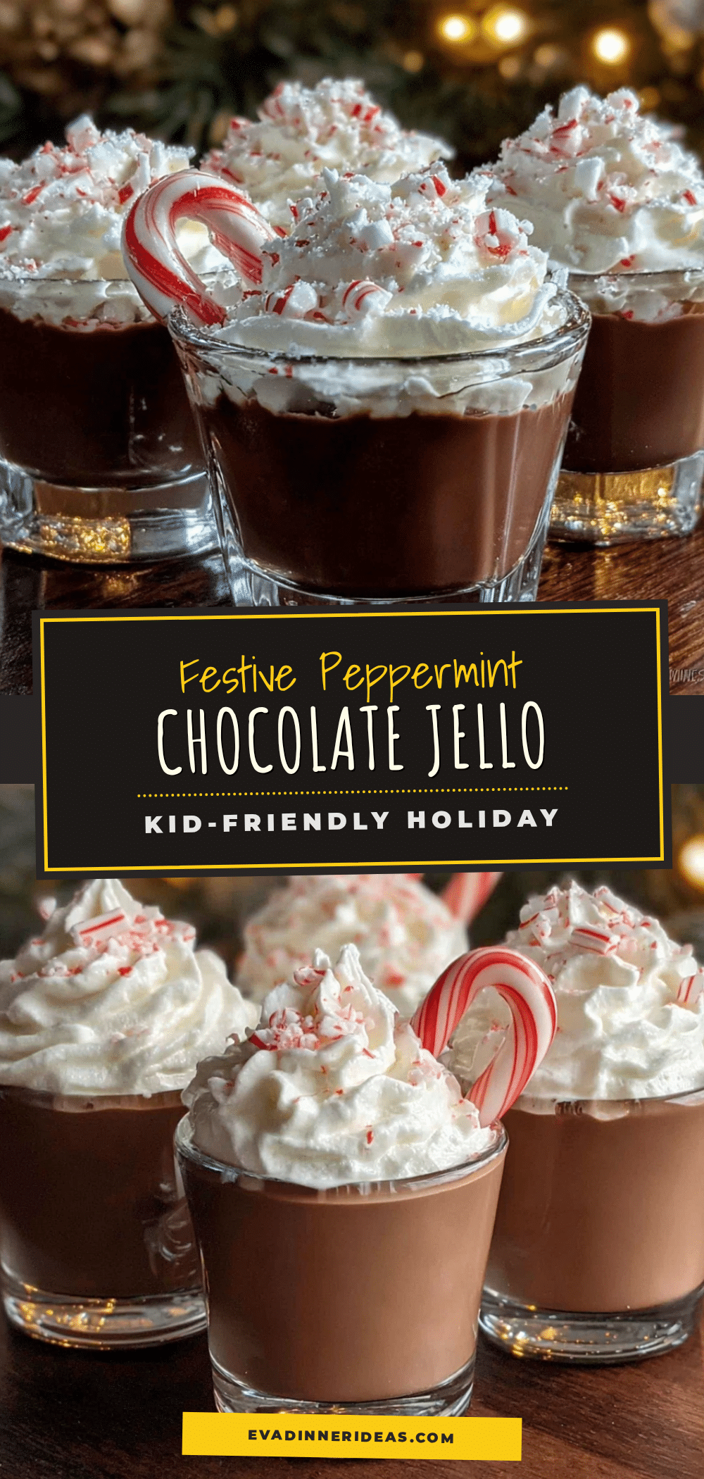 festive peppermint chocolate jello shots recipe