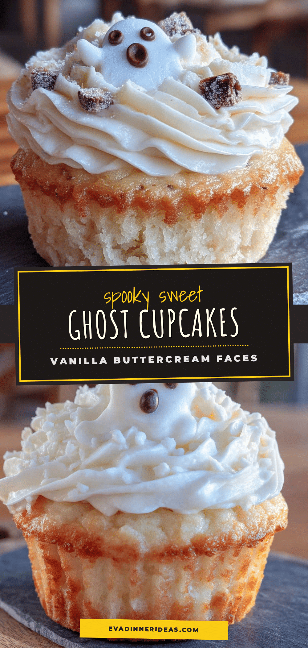 ghost vanilla cupcakes recipe