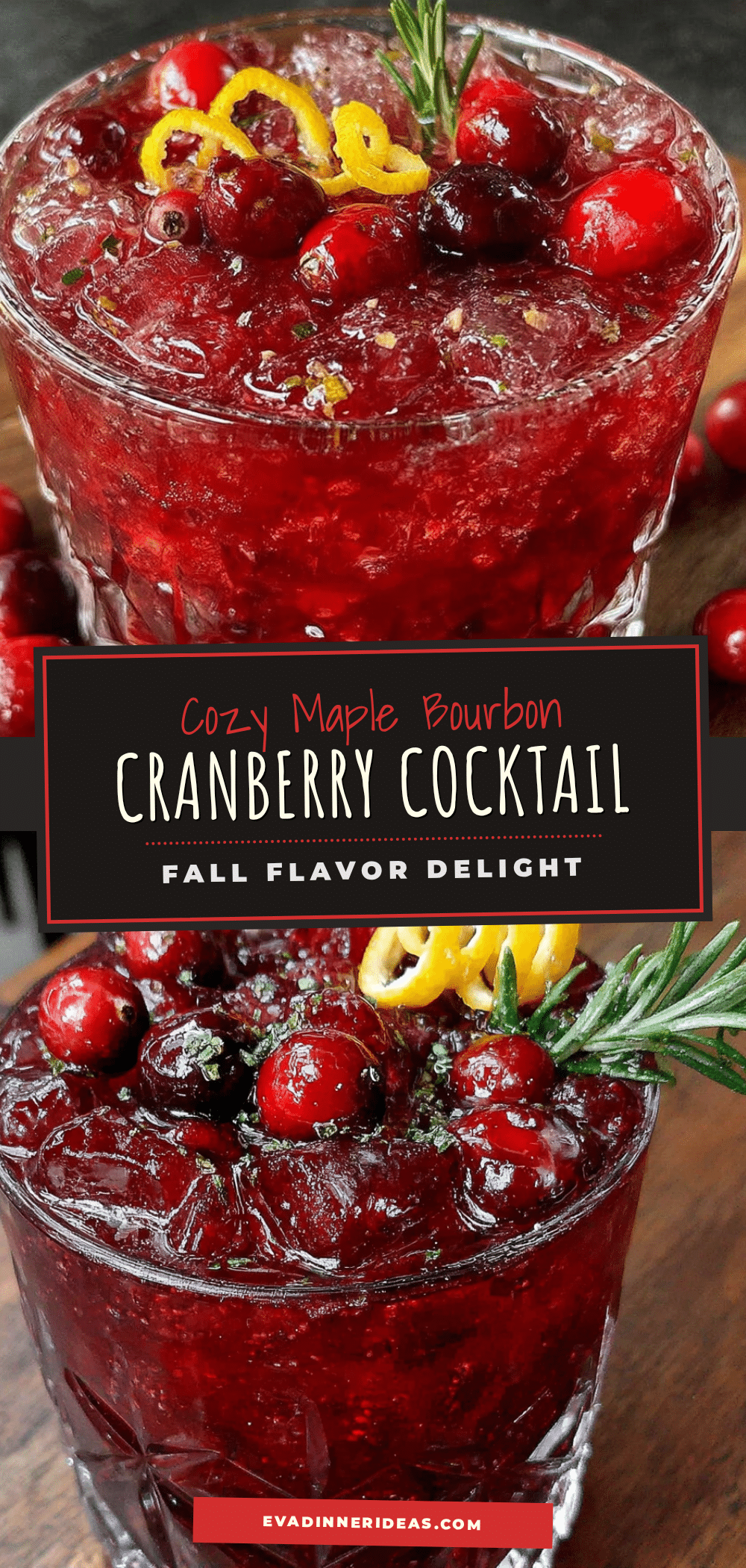 maple bourbon cranberry cocktail recipe