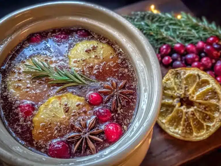 quick slow cooker wassail - featured image