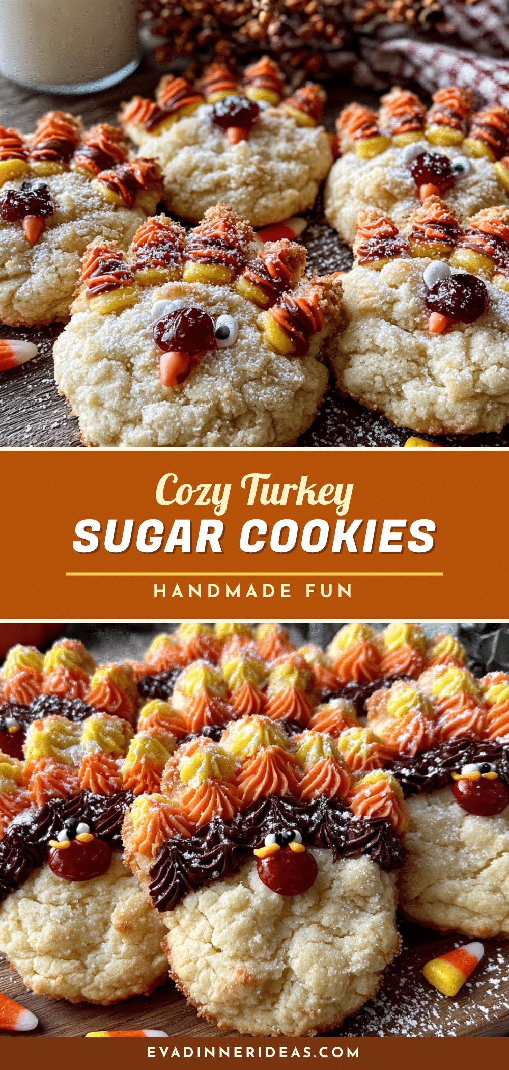 turkey hand sugar cookies recipe